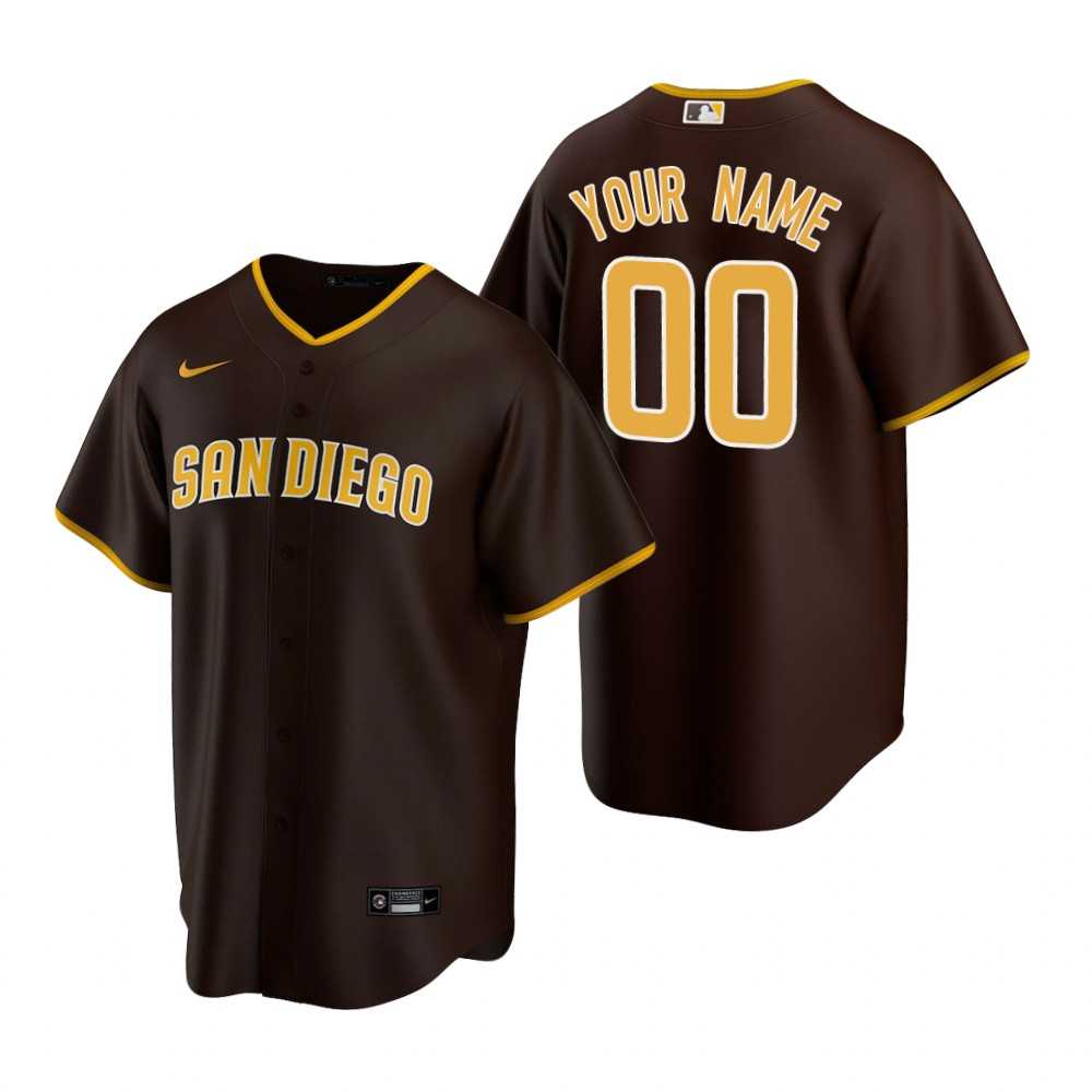 San Diego Padres Customized Nike Brown 2020 Stitched MLB Cool Base Road Jersey,We sell and wholesale San Diego Padres Customized Nike Brown 2020 Stitched MLB Cool Base Road Jersey on line form chian!
